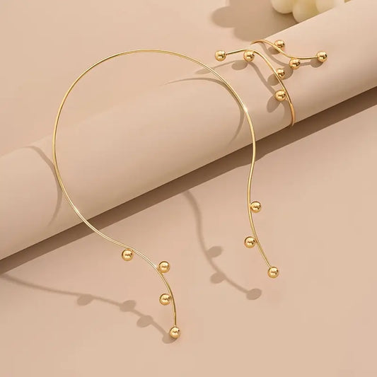 Geometric Sphere Openwork Jewelry